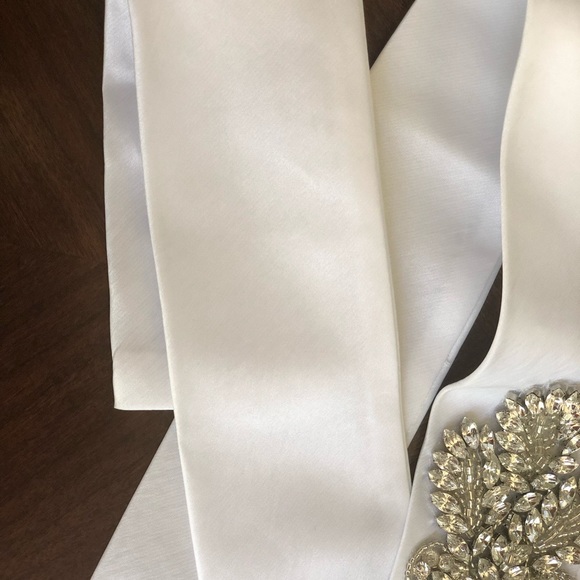 Bride sash wedding white - Picture 4 of 5